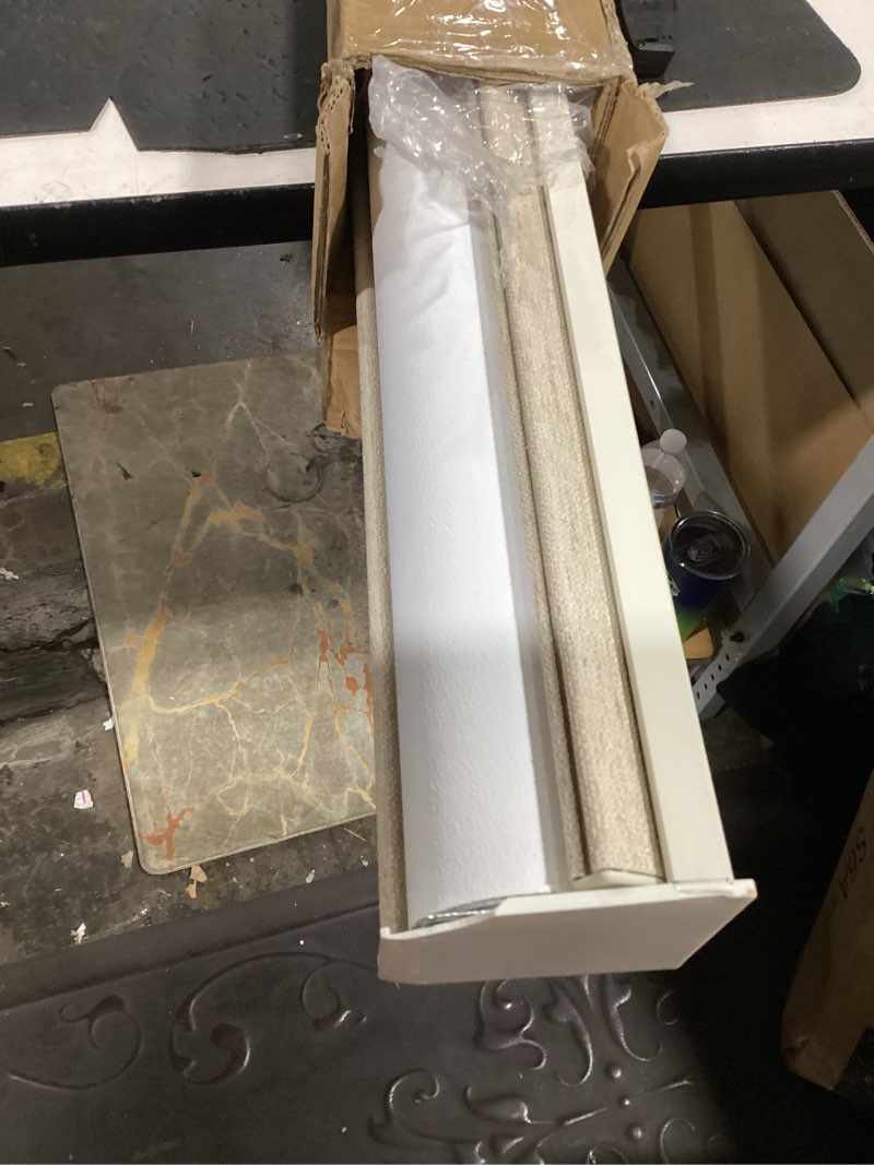 Condition photo showing Good Condition for persilux blackout roller shades for window blinds,cordless,linen fabric,thermal insulated fabric uv protection shades for home,office,bedroom,door,blackout-beige,32" w x 72" h 32"w x 72"h blackout-beige