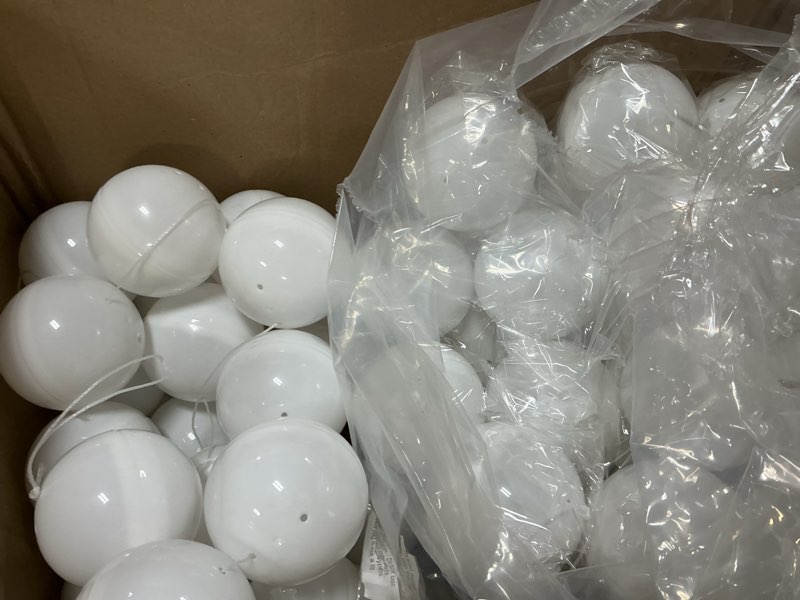 Condition photo showing As Is for 18ft giant pearl garland plastic material jumbo bead garland wedding decoration wedding bead ball hanging banner for bridal shower ceremony party banquet indoor outdoor backdorp decor