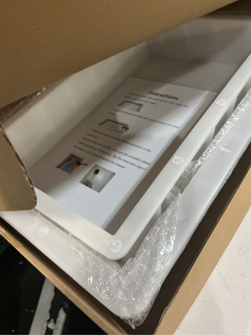 Condition photo showing New/Like New for 2Pcs Extra Large Reusable Epoxy Resin Table Mold 19x11x3 inch 15.7x9.8x3 inch Rectangles Epoxy Resin Molds for River Table, Coffee Side Table, Cutting Board, Charcuterie Board, Art Panel 19" x 11" and 15.7"x 9.8"