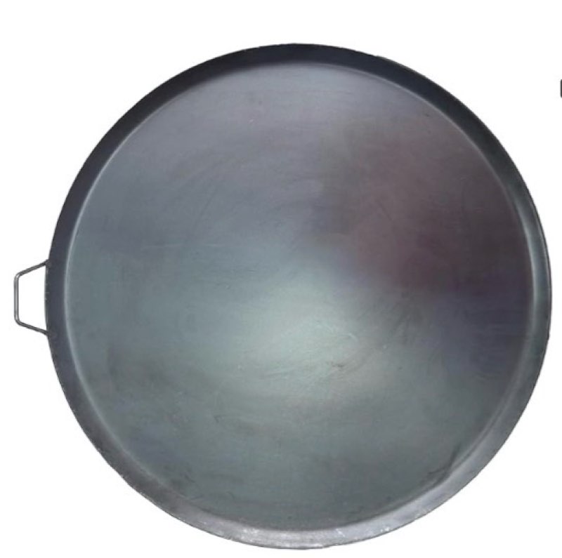 Comal Para Tortillas Grandes Redondo Para Estufas for Tortillas y Quesadilla Carbon Steel Heavy Duty Metal Handle (15.5 Inch)