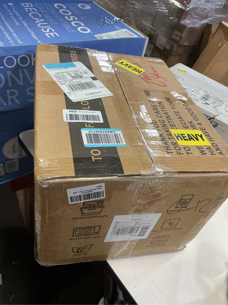 Condition photo showing New/Like New for HaWare Dinnerware Sets, 24-Piece Plates and Bowls Set, Stoneware Dish Set for 8, Ceramic Dinnerware for Home Restaurant, Chip and Scratch Resistant, Microwave and Dishwasher Safe, Speckled White Speckled White Round-24pcs for 8