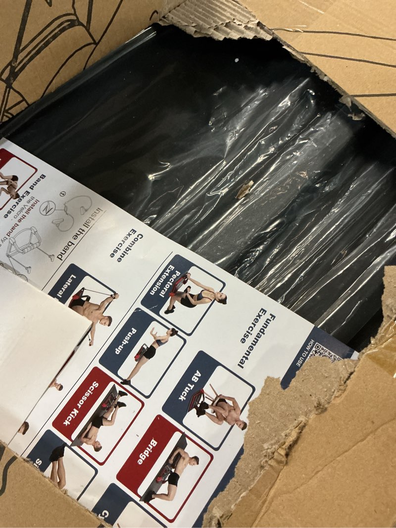 Condition photo showing As Is for MBB Ab Crunch Machine,Exercise Equipment for Home Gym Equipment for Strength Training with Resistance Bands, Abs and Total Body Workout,Sole Brand and Patent Owner(Black)