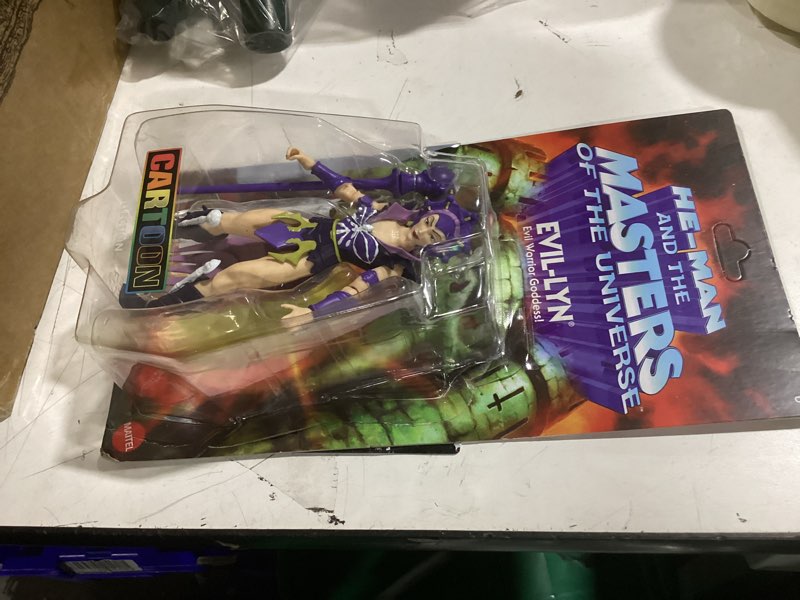 Condition photo showing New/Like New for Masters of The Universe Origins Action Figure 200X Cartoon Collection Evil-Lyn, 5.5 Inch 1980s Motu TV Villainess, Detailed Design & Wand Accessory?