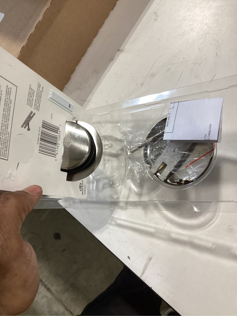Condition photo showing Good Condition for dearborn touch toe bathtub trim kit - brushed nickel