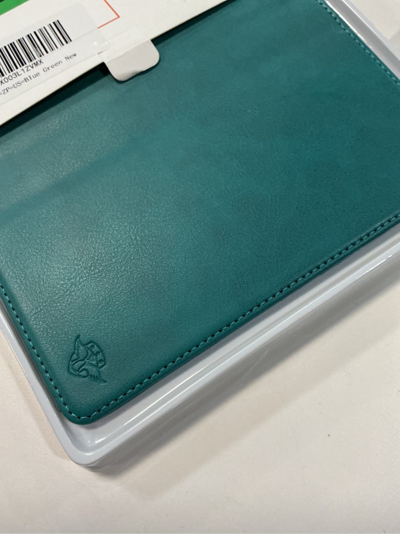 Condition photo showing Good Condition for DuckSky for iPhone 7 Plus/8 Plus Genuine Leather Wallet case ?RFID Blocking??4 Credit Card Holder??Real Leather? Flip Folio Book Phone case Protective Cover Women Men for Apple 8 Plus case Blue Green