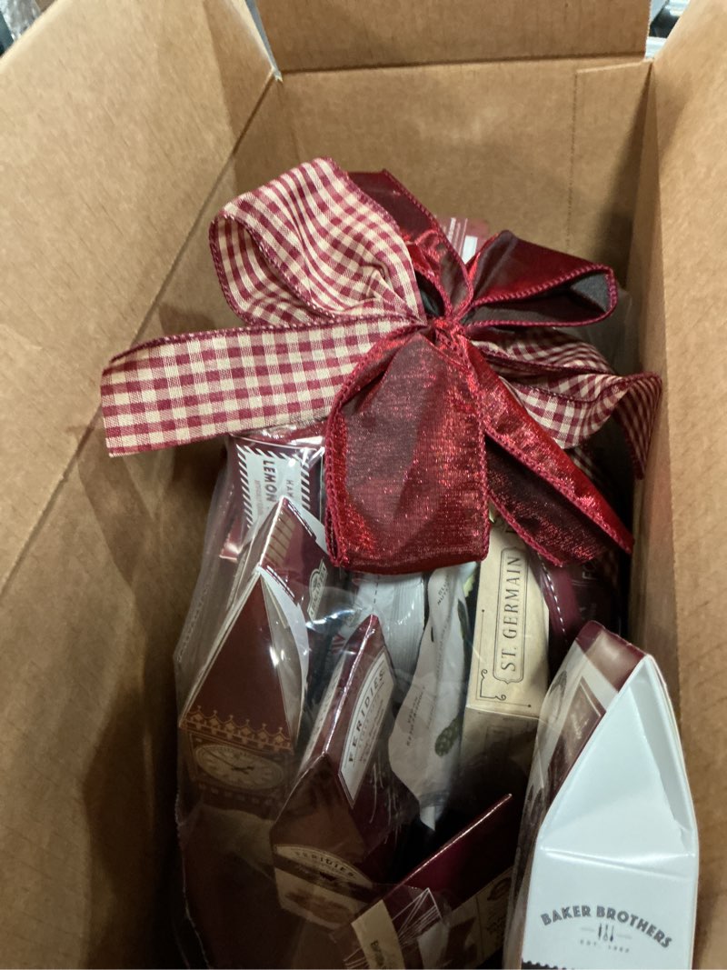 Condition photo showing As Is for ( different expiration dates )wine country gift baskets gourmet feast perfect for family friends co-workers loved ones and clients