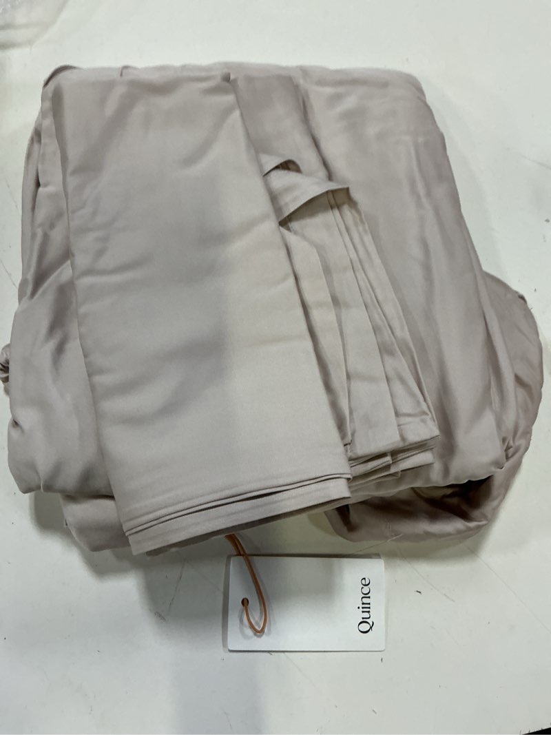 Condition photo showing Good Condition for quince bamboo fitted sheet set, king, soft blush