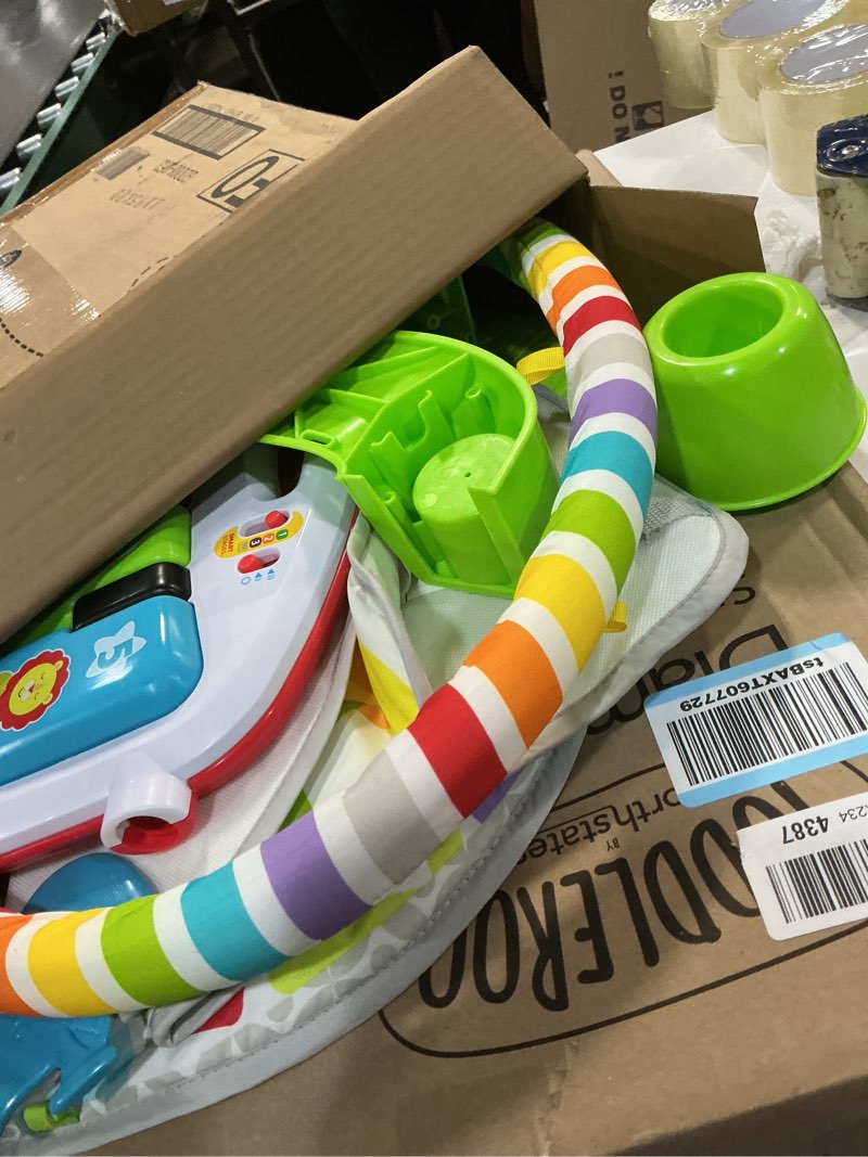 Condition photo showing Good Condition for Fisher-Price Baby Playmat Deluxe Kick & Play Piano Gym for Learning & 2 Maracas Soft Rattles for Newborn to Toddler Play Ages 0+ Months Green