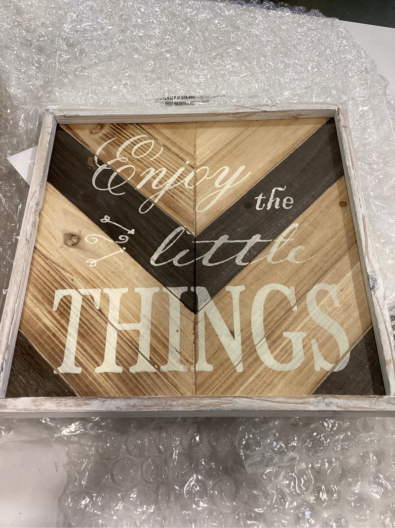  WOOD WALL SIGN set of 2 14\\\\\\\"W, 14\\\\\\\"H