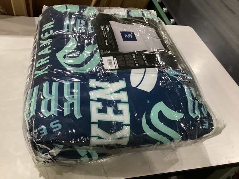 Condition photo showing New/Like New for foco nhl unisex-adult themed seattle kraken tw" team color