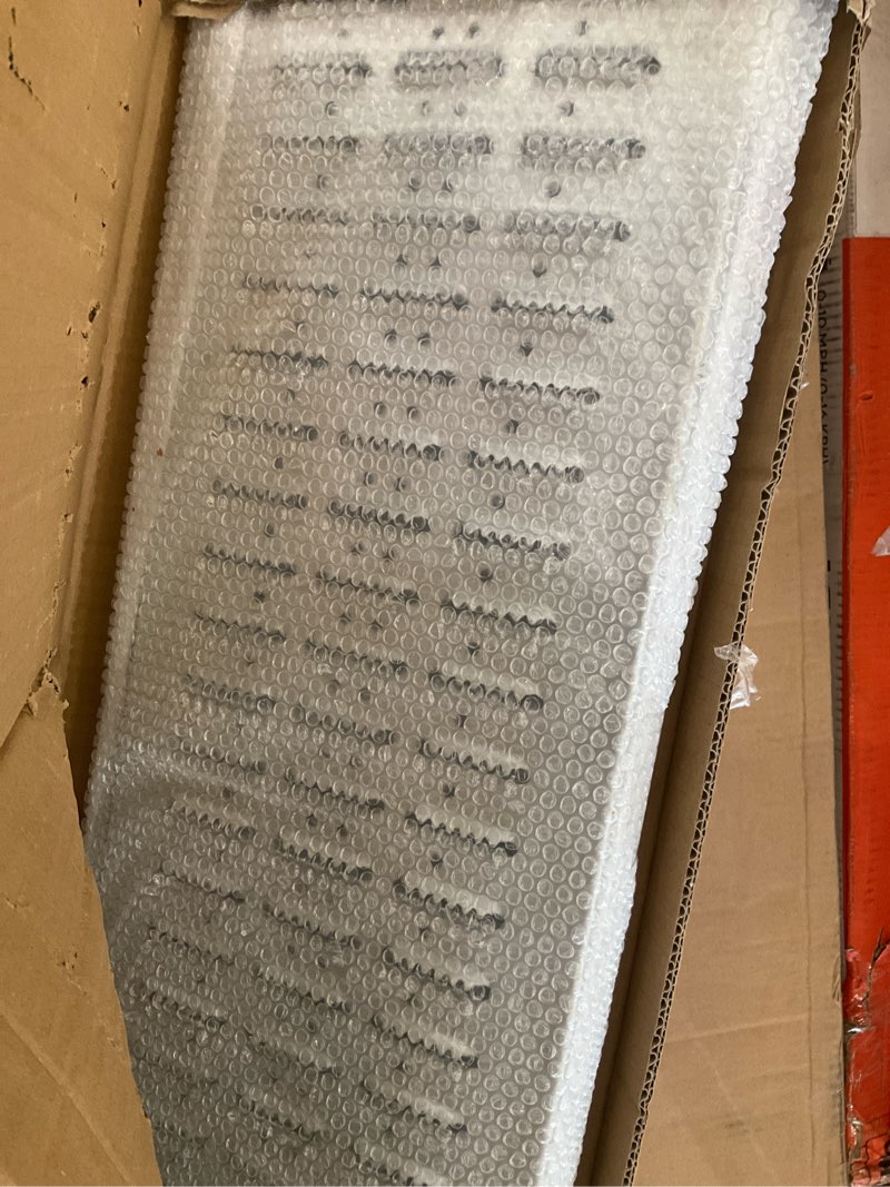 Condition photo showing As Is for heavy duty 1500lbs loading ramp 2-pack, 72" long 8.86" wide steel ramp for hand truck, motorcycle, bicycle & atv