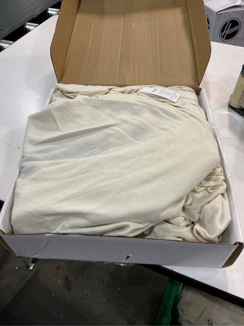 Condition photo showing Good Condition for urbanlife 1-piece stretch sofa slipcovers for 2 cushion loveseat couch, super stretch non-slip sofa cover with elastic bottom, machine washable furniture protector for kids & pets, cream medium loveseat cream