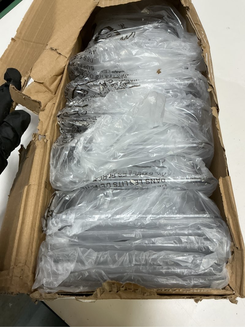 Condition photo showing New/Like New for curta 6-pack 1/6 size 6" deep nsf polycarbonate food pans with handled lids & drain trays | dishwasher & freezer safe clear container for prep tables, buffet, salad bar, commercial & home kitchen 1/6 size 6" deep pan with lid