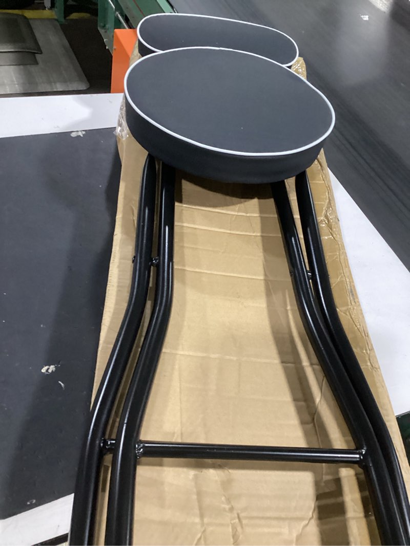 Condition photo showing Good Condition for thyle 1 pcs 27.5 inch folding bar stool with backrest tall foldable stool chair with cushioned padded portable collapsible counter height chair for kitchen island shop cafe dining room 1 27.5 inch