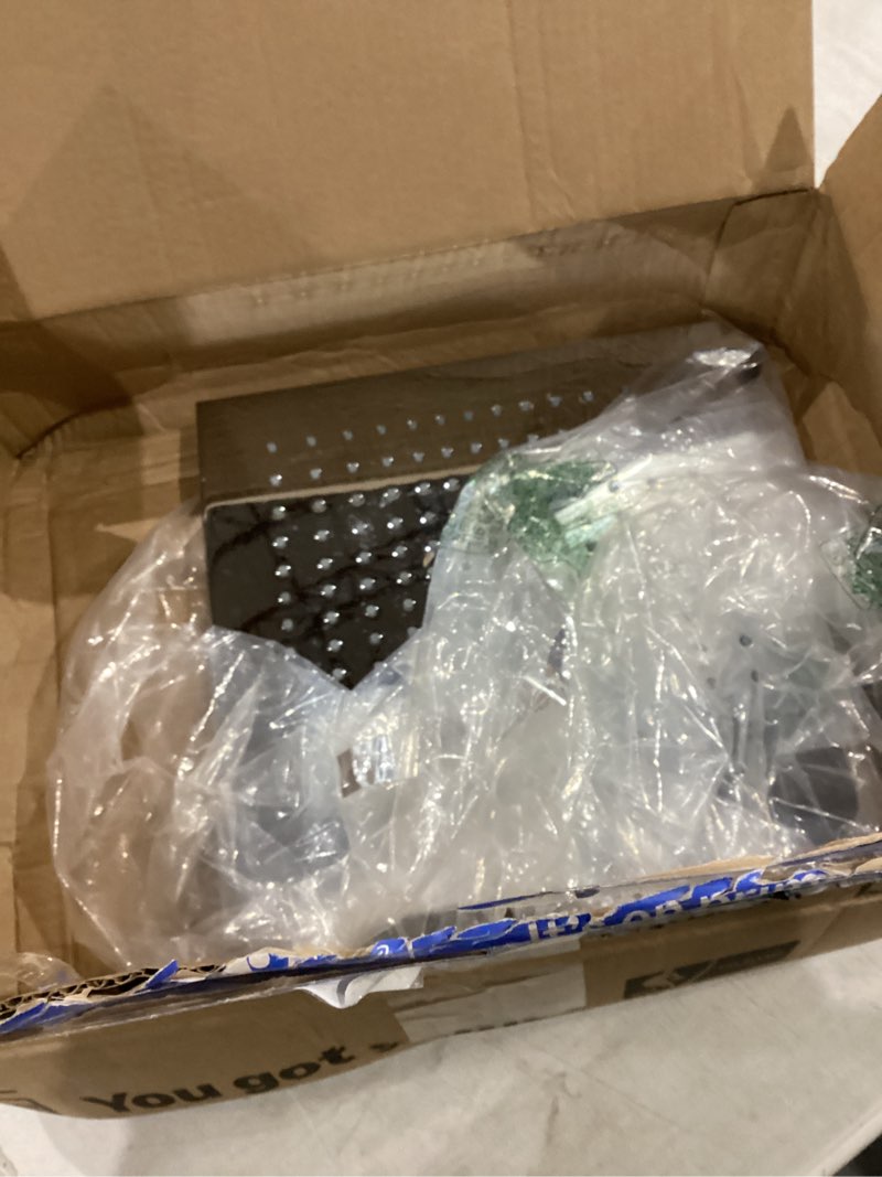 Condition photo showing As Is for hansgrohe Raindance E 12-inch Showerhead Low Flow Modern 1-Spray Rain Water Saving with QuickClean in Chrome, 26240001