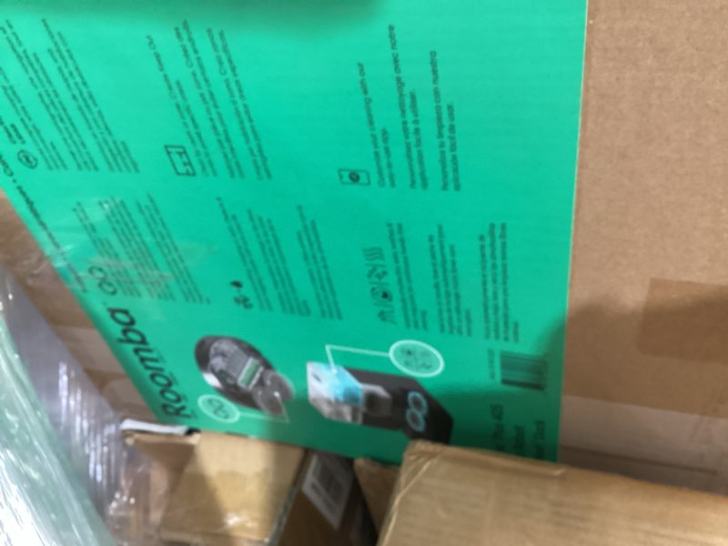 Condition photo showing As Is for irobot roomba plus 405 (g181) 2in1 vacuum & mop robot with autowash dock - dual spinning, smart & fast mapping, ideal for pet hair, self-empties 75 days, intense suction, pad washing & drying roomba 405 combo (g181)