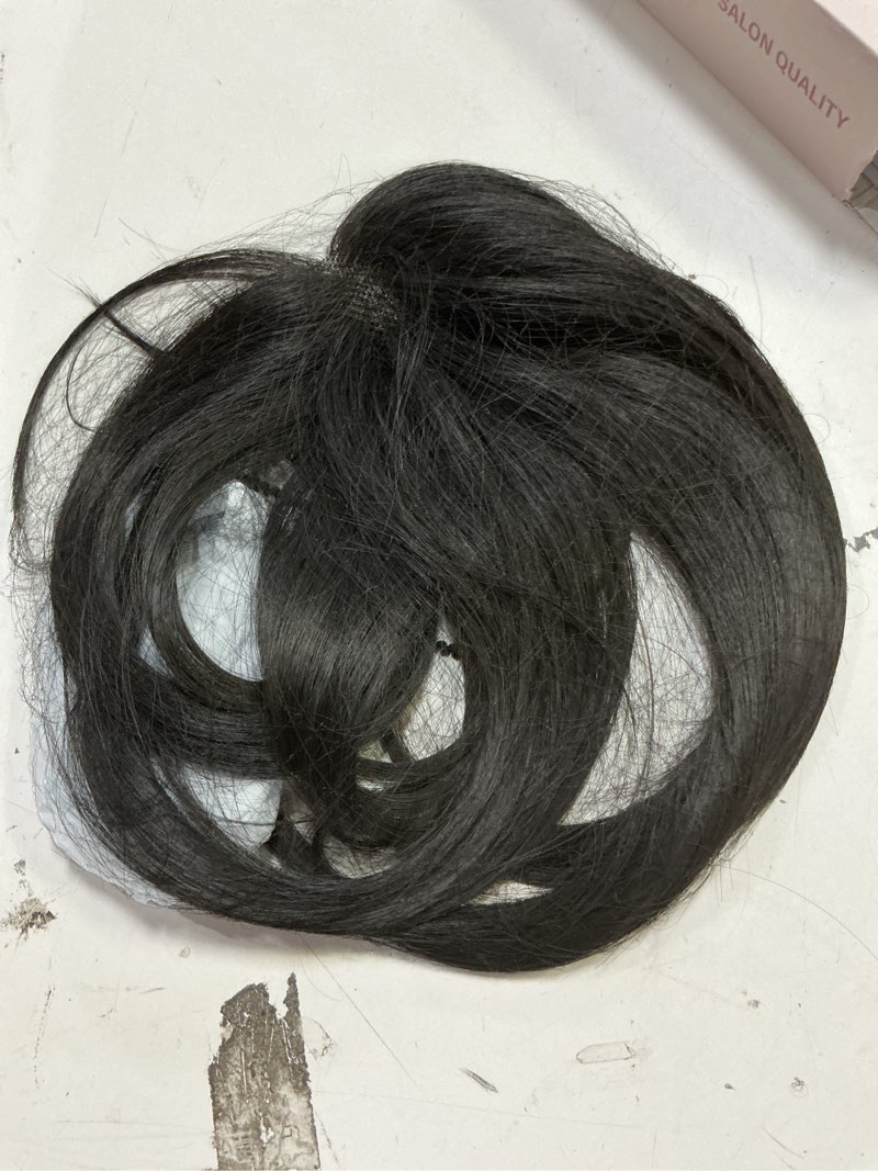 Condition photo showing Good Condition for s-noilit hair toppers for women real human hair,360°3d cover hairs topper for women no bangs hand-tied invisible upgrade swiss base middle part clip in hairpieces brown black 12inch 12 inch brown black(side)