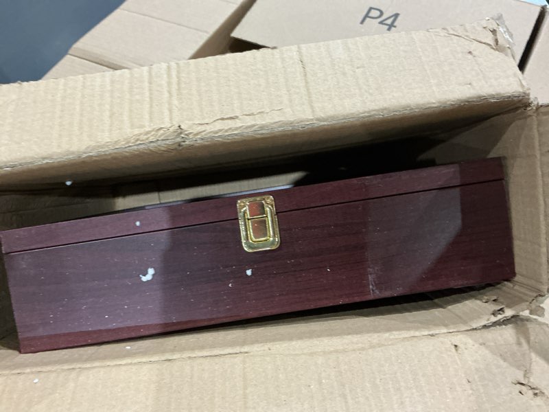 Condition photo showing Good Condition for framepro rock display case - adjustable mineral collection box with glass lid, wooden cabinet for rock, fossil, crystal, seashell collections - geology gift for adults/kids (13.5" x 13.5", brown) brown 13.5"x13.5"x3.2"