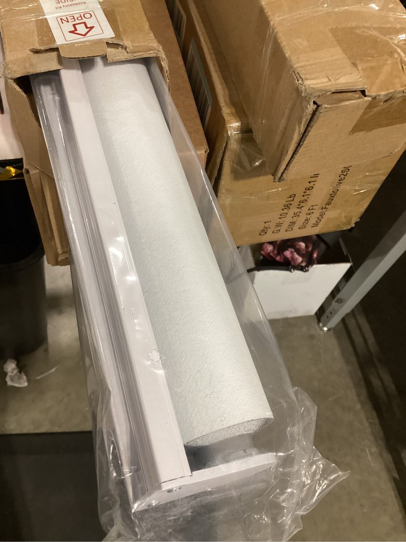 Condition photo showing Good Condition for GENIMO 100% Blackout Roller Window Shades, Window Blinds Cordless with Thermal Insulated, UV Protection Fabric, Mini French Door Blinds for Home, Office, Bedroom, Easy to Install, Ivory, 35" W X 72" H A.ivory White | 100% Blackout 35"W x 72"H