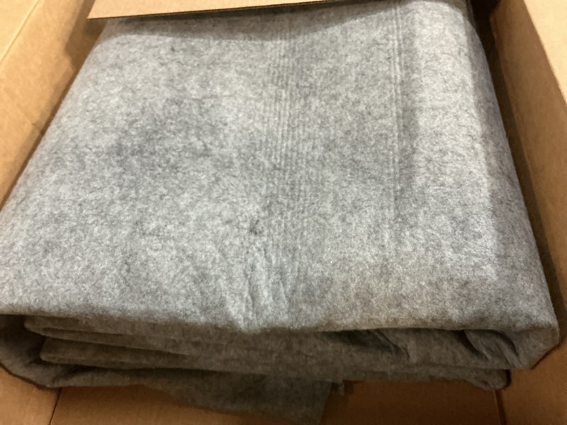 Condition photo showing As Is for non slip rug pad gripper - 8x10 feet 1/4” extra thick felt under rug for area rugs and hardwood floors,super cushioned non skid carpet padding