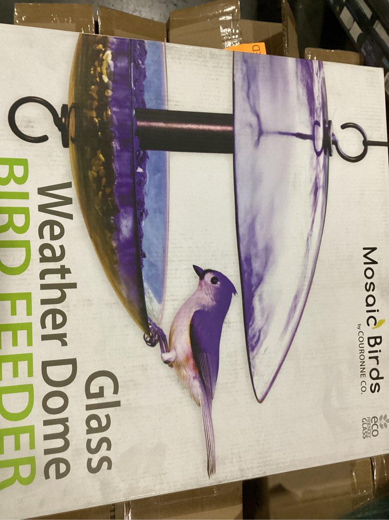Condition photo showing New/Like New for M380-200-15 Baffle Dome Bird Feeder Cobalt Blue