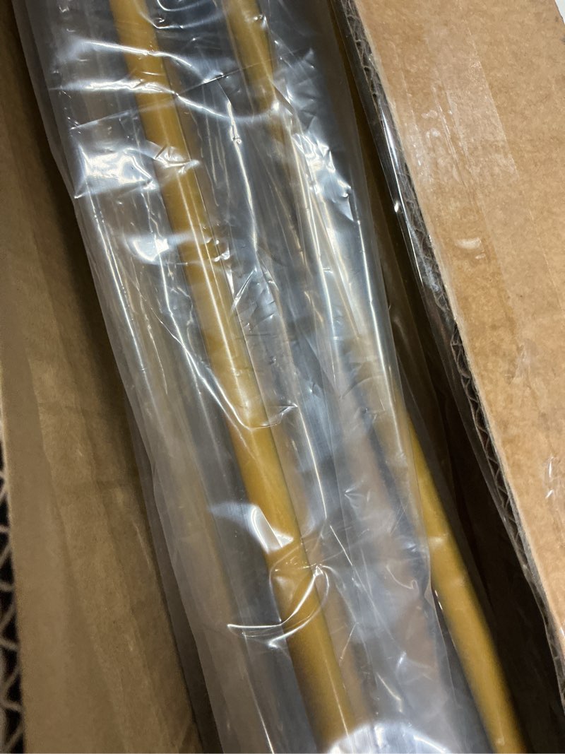 Condition photo showing Good Condition for Osring 34 Inch Hairpin Table Legs with 1/2" Dia 3-Rods, Heavy Duty Metal Hairpin Furniture Leg for Coffee Table and Patio Bench, Gold Furniture Feet with Floor Protectors for Home DIY Project, 4 Pack