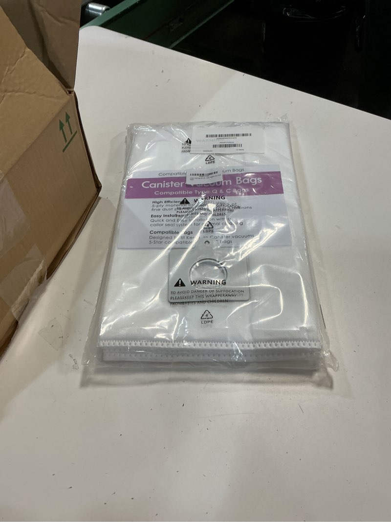 Condition photo showing New/Like New for 6 Pack Type Q/C HEPA Replacement Vacuum Bags Compatible with Kenmore and Sears Canister Vacuum Fits Kenmore 5055 50557 50558 53291 Replace Part 53292.