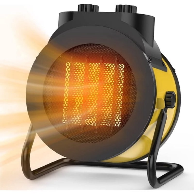 elevoke space heaters for indoor use, 1500w ptc electric heater with 90°adjustable angle, fast safet