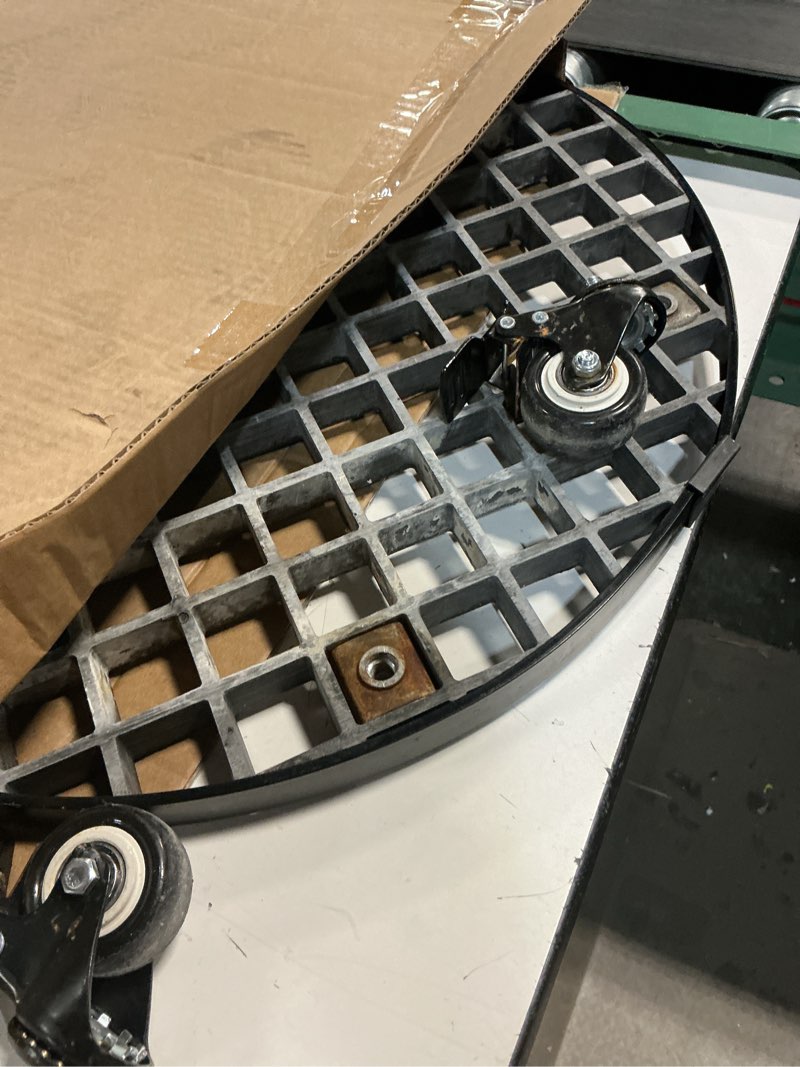 Condition photo showing As Is for Plant Stand Planter Caddy Heavy Duty with Locking Wheels Outdoor Indoor 13 to 20 Inch 450 to 700 Lbs Capacity (Large) 20in