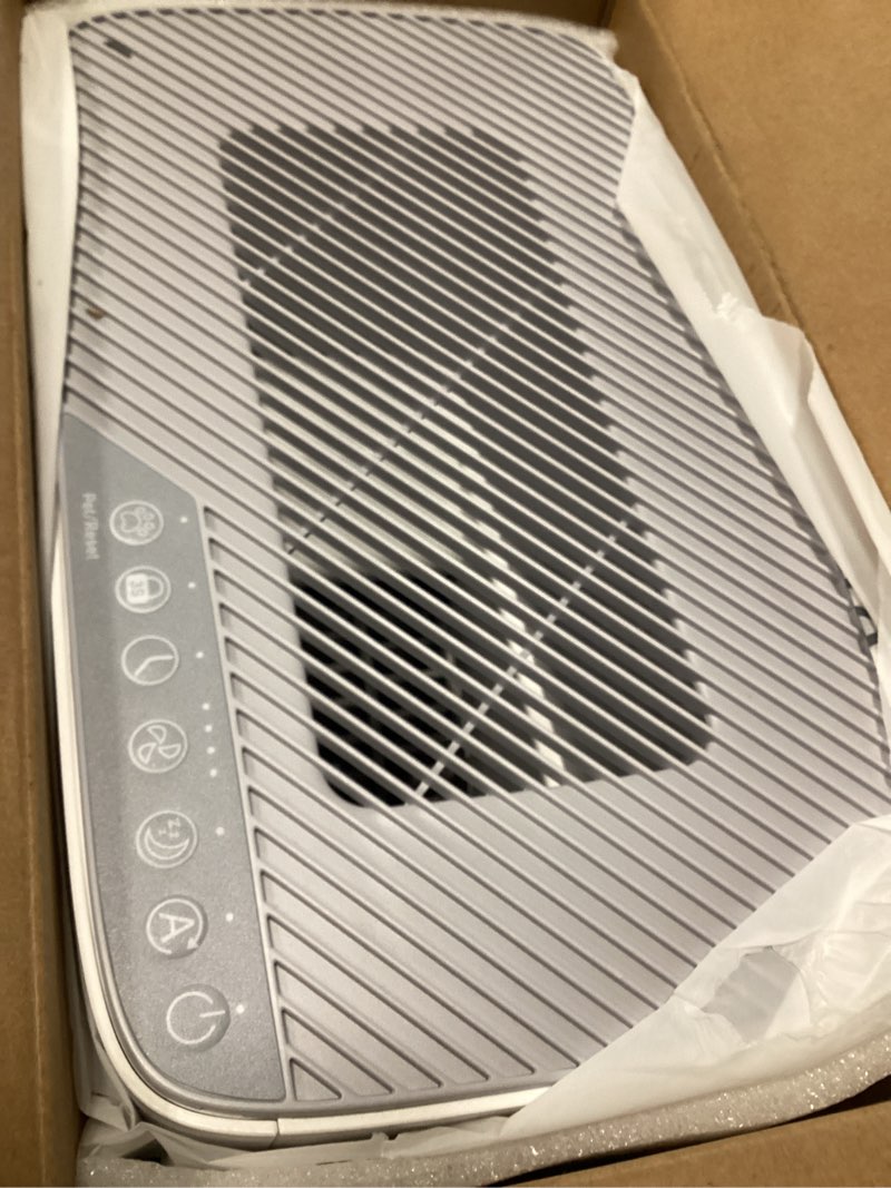 Condition photo showing Good Condition for pet air purifier for home large room 2500 sq ft, h13 hepa washable double-sided filter,air cleaner for pet hair dander odor allergies pollutant smoke dust,pm2.5 air quality monitor,auto mode,p358 grey p358white-grey