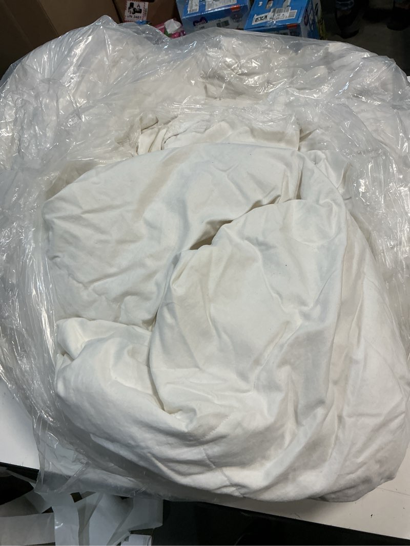 Condition photo showing As Is for quince premium down comforter, king/cal king, down