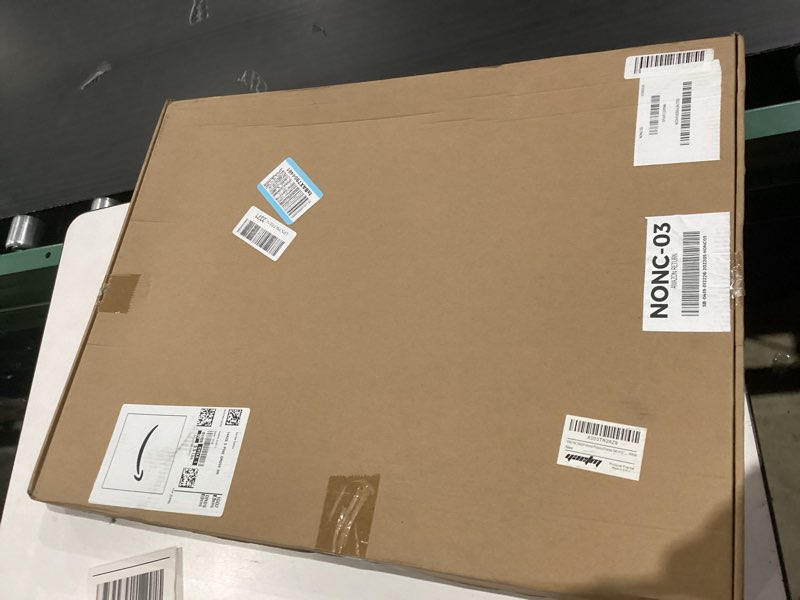 Condition photo showing As Is for Yaetm 18x24 White Frame Set of 2, Solid Wood Poster Frame 18x24 for Wall Gallery, Display Horizontal and Vertical on Wall (2 pack, White) 18"x24", 2 pack White