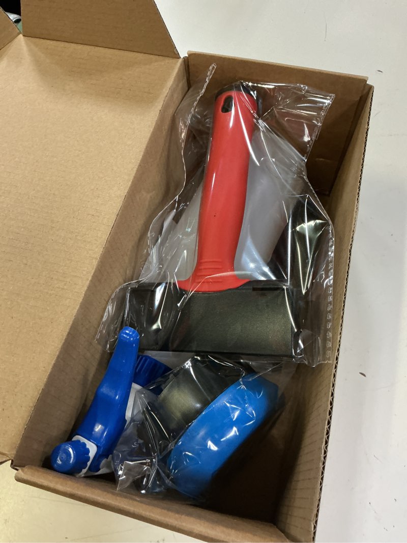 Condition photo showing New/Like New for gomake wallpaper remove tool set with perforating scoring tool,spray bottle,4 inch razor blade scraper sticker remover to peel contact paper vinyl backsplash window film wallpaper adhesive