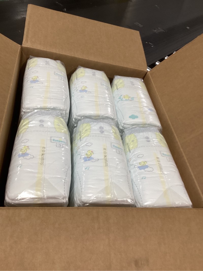 Condition photo showing New/Like New for Pampers Swaddlers Diapers, Size 3 (13-26 lbs), 168 Count, Absorbent, Keeps Baby Dry and Comfortable, Skin Safe Disposable Baby Diaper Size 3 168