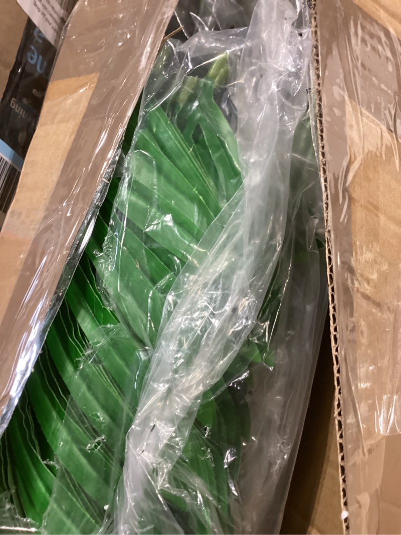 Condition photo showing Good Condition for 4ft 2pcs Large Artificial Plants Fake Palm Tree Tropical Palm Leaves Faux Palm Plants Tall Tree Indoor Real Touch Plastic Monstera Leaves for Home Garden Outdoor Office Decor (4ft/125cm-2pcs)