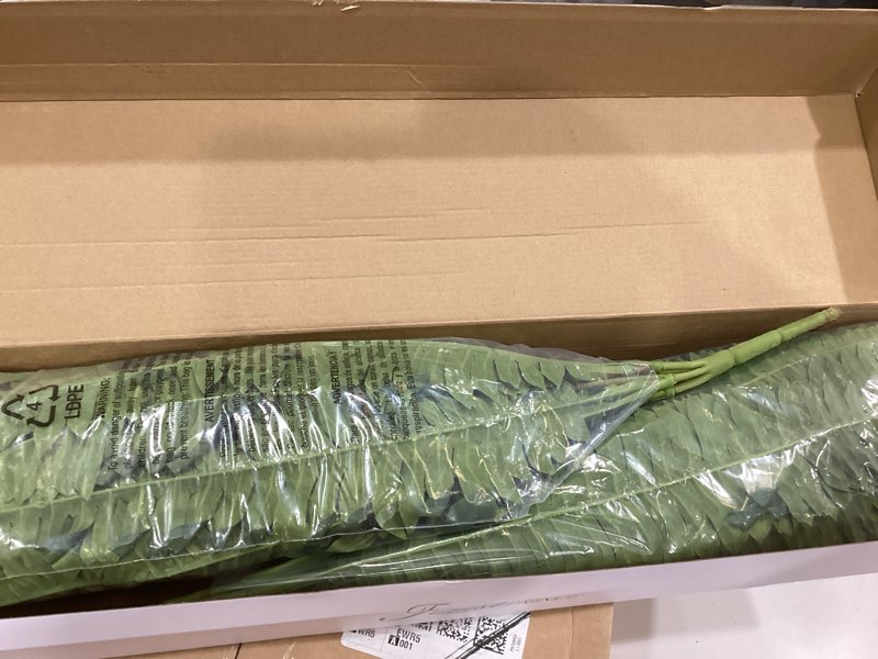 Condition photo showing Good Condition for 35" ferns artificial bush plants large, 2 artificial boston ferns with 39 fronds for outdoors home decor