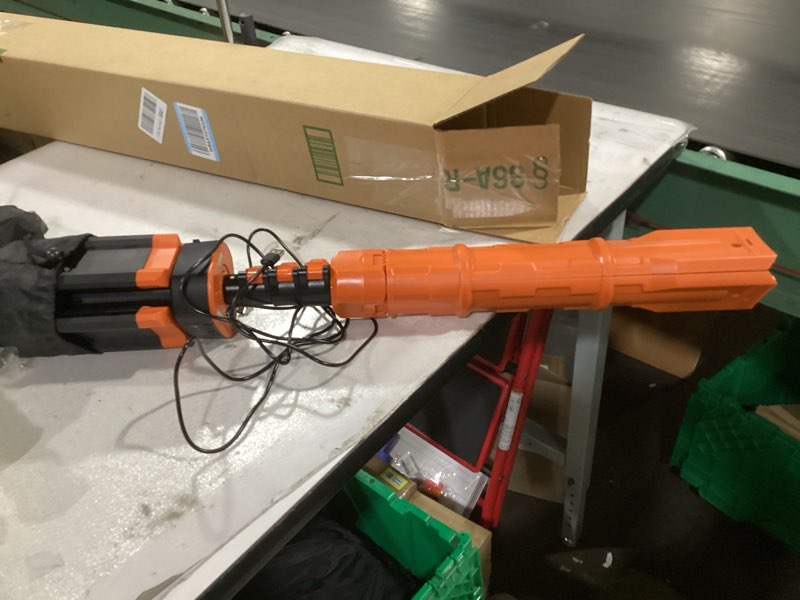 Condition photo showing As Is for Saker Portable Camping Light with Stand 12000mAh 73.2" Rechargeable Work Light 3200 Lumen Camp Lanterns with Bag for Garage, Outdoor Work, Emergency Power Outages, Fishing LD10 Orange LD10-12000mAh