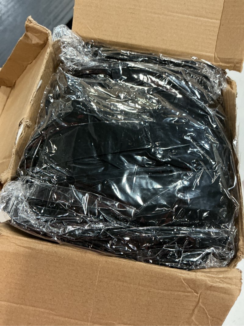 Condition photo showing Good Condition for boao 12 pcs plastic table cloths disposable for parties picnic table covers with fall elastic fitted elastic cover rectangle waterproof for thanks giving christmas picnic(8 ft, 96 x 30 inch,black) 8 ft, 96 x 30 inch black