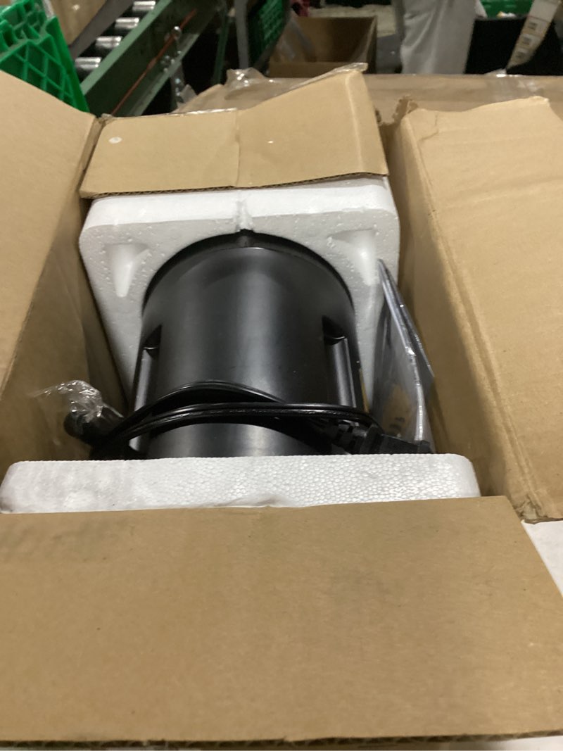 Condition photo showing As Is for qcen juicer machine, 800w centrifugal juicer extractor with wide mouth 3” feed chute for fruit vegetable, easy to clean, stainless steel, bpa-free (black) 800w black