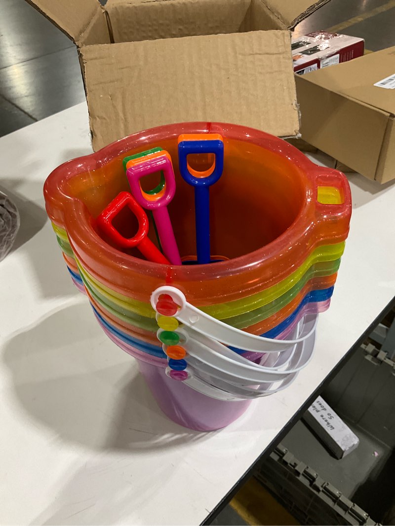 Condition photo showing Good Condition for Holady 7.6" Inch Sand Beach Buckets Pail and Sand Shovels Set for Kids,Sand Bucket Water Bucket for Beach Fun Great Summer Party Accessory