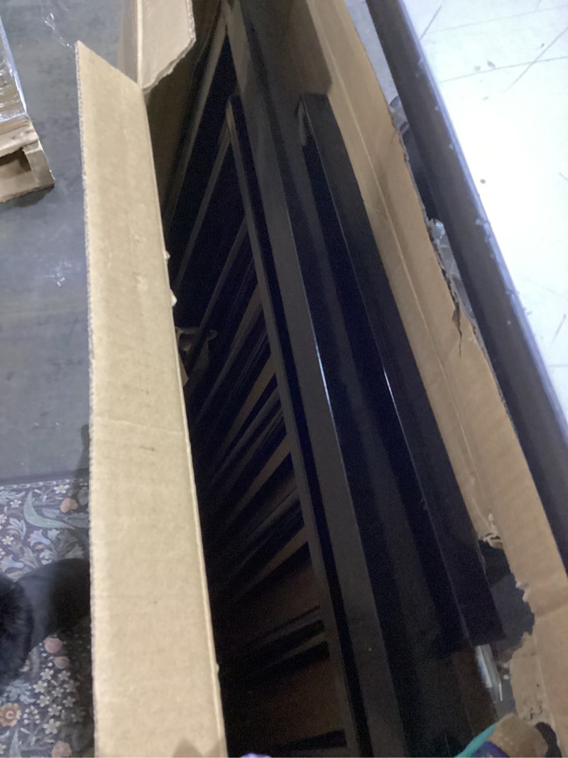 Condition photo showing As Is for WAOWAO Baby Gate 62.19-66.92" Extra Wide Pressure Mounted Walk Through Swing Auto Close Safety Black Metal Toddler Kids Child Dog Pet Puppy for Stairs,Doorways,Kitchen Black 62.19-66.92"/158-170cm