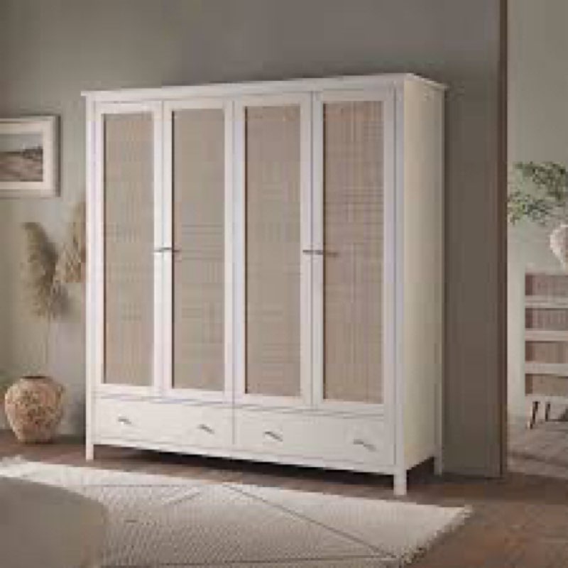 similar style 4 door rattan cabinet