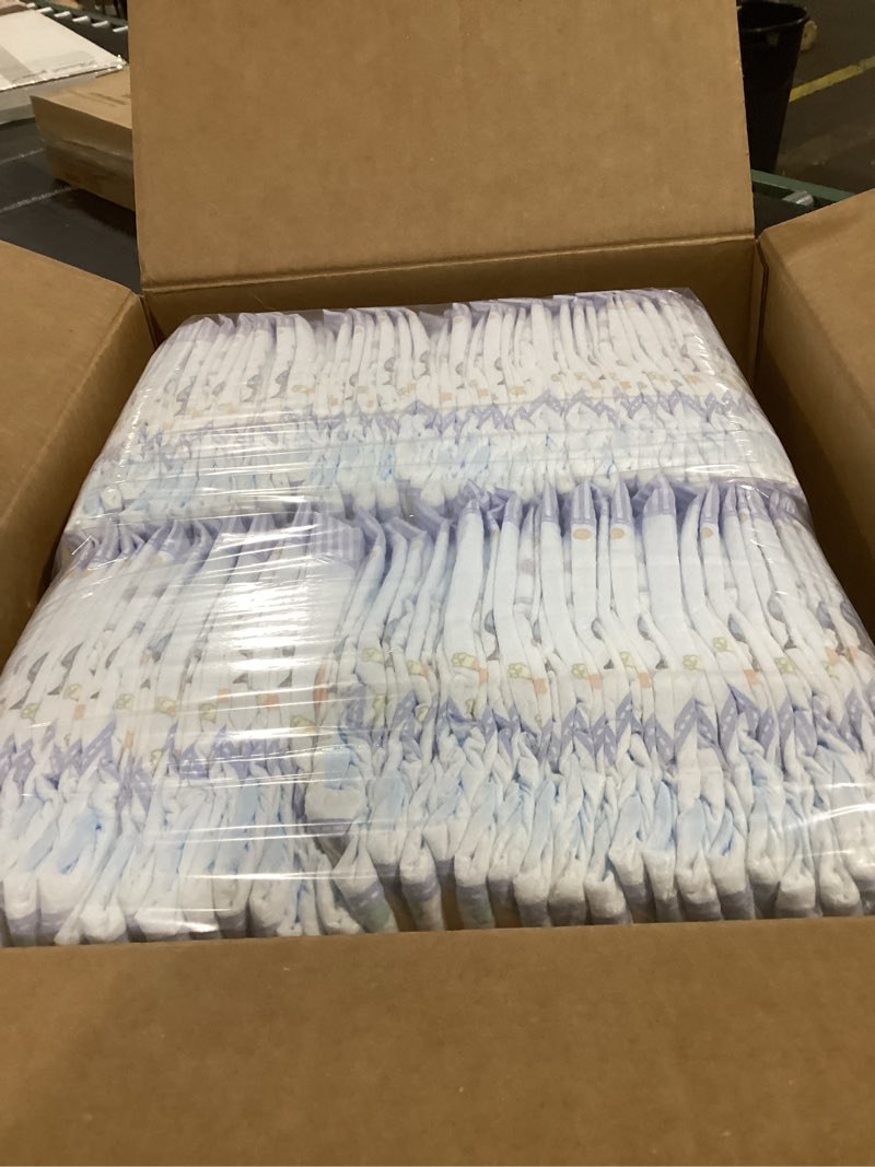Condition photo showing New/Like New for luvs size 3 baby diapers, platinum protection bluey diapers for day & night, size 3, 234 count (packaging may vary) size 3 234