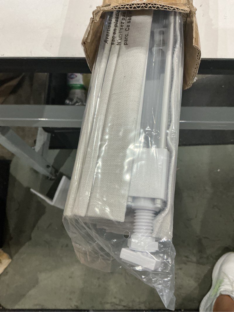 Condition photo showing Good Condition for lazblinds no tools no drill cordless roman shades for windows, blackout thermal insulated uv blocking window blinds, room darkening fabric blinds for indoor windows, 34'' w x 64'' h, off white blackout - off white 34" w x 64" h
