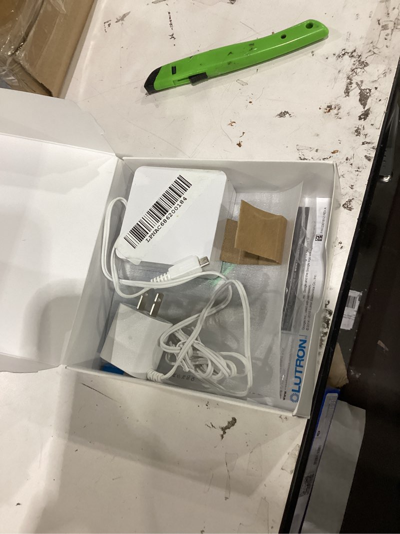 Condition photo showing Good Condition for Lutron Caseta Smart Lighting Smart Hub for Light Bulbs and Fans, Compatible w/ Amazon Alexa, Apple Homekit, Google Home, 75 Device Capacity, L-BDG2-WH, White