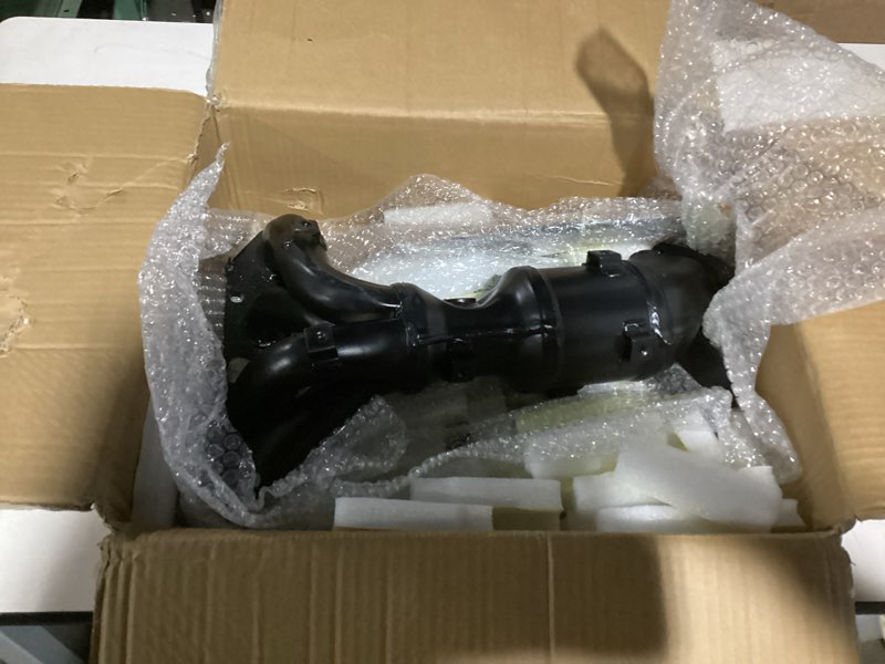 Condition photo showing As Is for Black High Flow Exhaust Manifold Catalytic Converter Kit Direct-Fit Compatible with 2013-2018 Nissan Altima, 2014-2017 Rogue 2.5L L4(EPA Compliant)