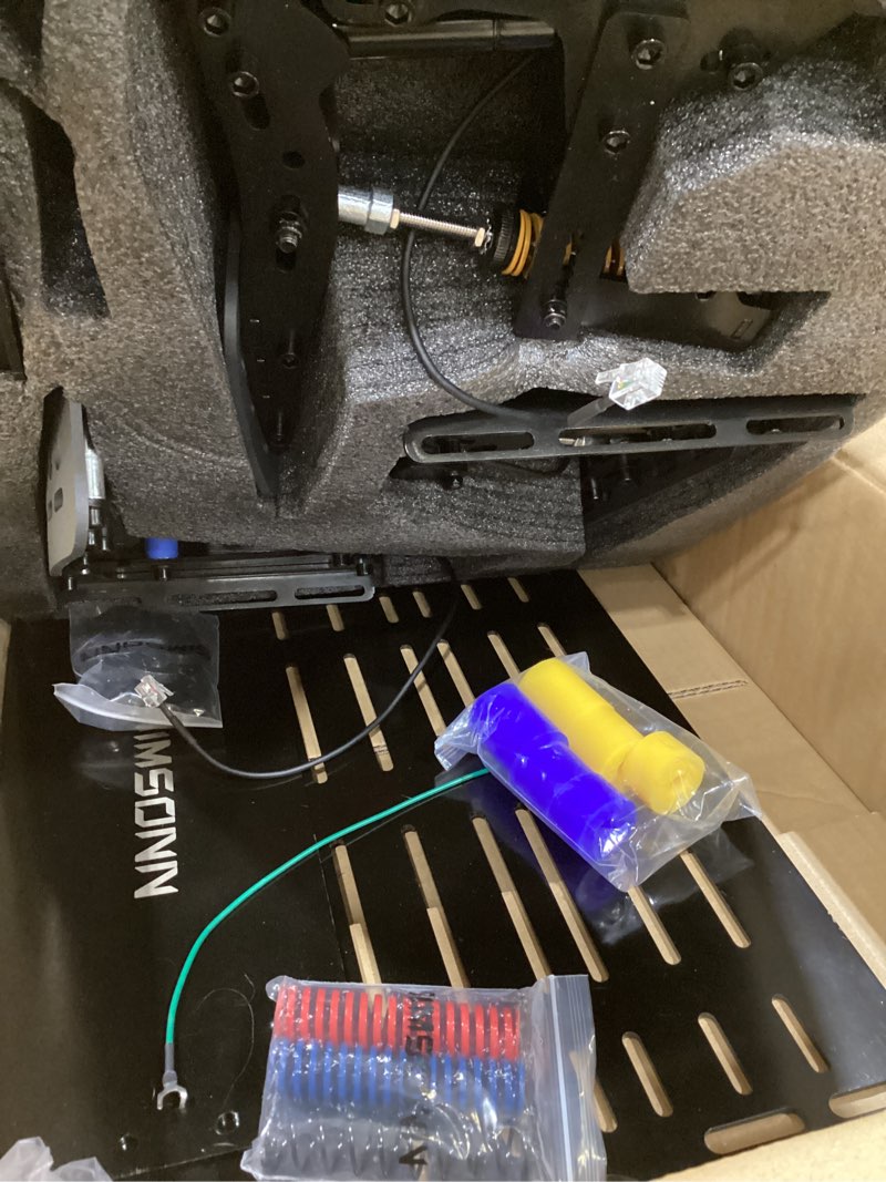 Condition photo showing Good Condition for simsonn plus x racing simulator hydraulic pedals sim racing pedals support haptic reactor (plus x black p3-h3)