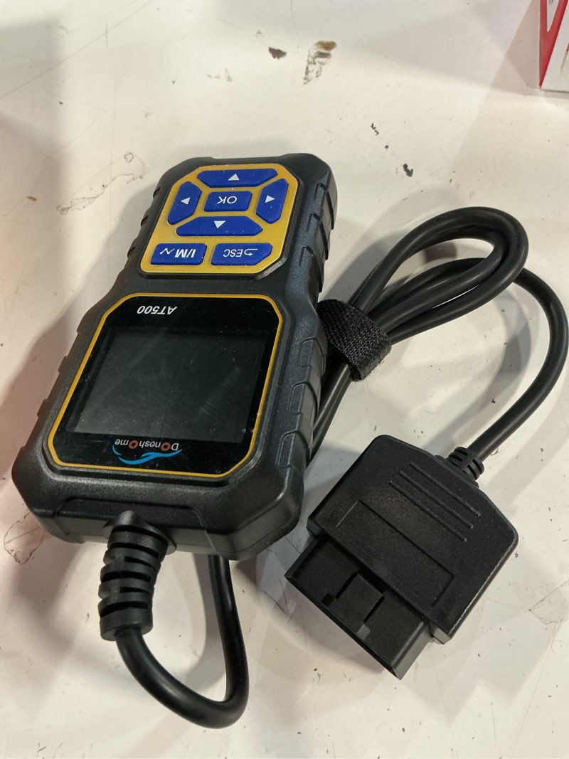 Condition photo showing As Is for donoshome at500 obd2 scanner for car diagnostic, check engine light code reader, i/m readiness, auto