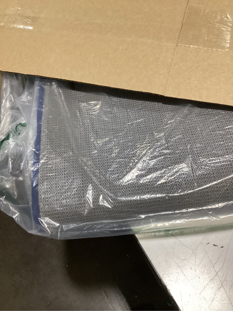 Condition photo showing Good Condition for OLANLY Thick Memory Foam Bath Mat Rug 30x20, Extra Soft Absorbent Bathroom Rug, Quick Dry Bath Mats, Non-Slip, Machine Washable Carpet for Bathroom, Tub and Shower, Home Decor Accessories, Navy Navy Rectangular 30" x 20"