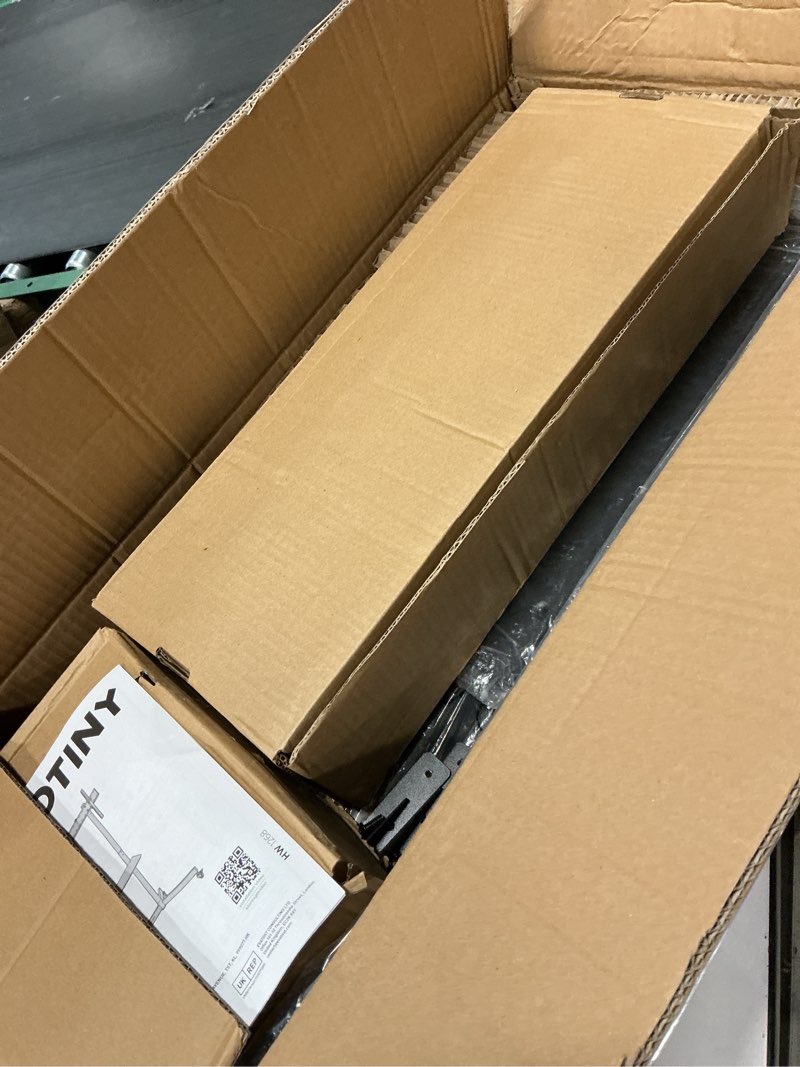 Condition photo showing Good Condition for heavy-duty rolling tv stand for 32–85" screens — supports 187 lbs (154 lbs tv + 33 lbs shelf), stable mobile tv cart with storage tray & locking wheels, floor tv stand, max vesa 600x400, black 32–85 inch screens